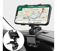 PKYAA Car Dashboard Phone Holder, Rotating Dashboard Clip Cell Phone Holder, 360-Degree Rotation Mobile Clip Stand for 4 to 7 inches Smartphones