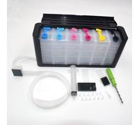 PkZioje 6 Color Printer Empty Tank Replacement Kit DIY Refill Case For Continuous Ink Supply System Compatible With Inkjet Printers