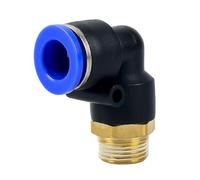 PL Elbow 50pcs Lot 4-M5 6-M5 Air Connector Pneumatic Fitting Quick Fittings 1/8" 1/4" 3/8" 1/2" Male Thread(PL12-02)