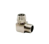 PL OD4 6 8 10 12mm Copper Pneumatic Screw Joint External Thread 1/8 1/4 3/8 1/2 tracheal Quick Torque Joint(KPL4-01,1PCS)
