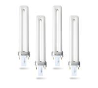 PL9/SP41K 2 Pin 9W Fluorescent Single Tube, 4100K,G23 Base, 4-Pack | Replacement Bulb for Sylvania 21273, Sunlite 60060, Feit Electric, Philips 148700, TCP 32009, G23 Base
