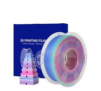 PLA 3D Filament 1.75mm Neatly Wound PLA Rainbow 3D Printer Filament Fit Most FDM 3D Printer 1.1KG/Rolls 100% No Bubble(PLA Rainbow 02)