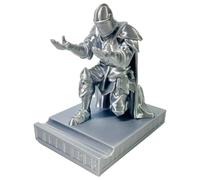 PLA 3D Printed Executive Knight Pen Holder Stable Positioning Small Statue Ornaments Multi-Functional Warrior Knight Pencil Stand for Office Home Decoration