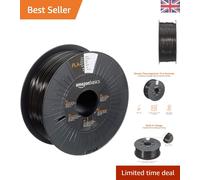PLA 3D Printer Filament - 1.75mm Black, 1kg Spool for Quality Prints