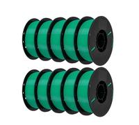 PLA 3D Printer Filament, 3D Printer Filament PLA PETG 1.75mm Pack of 10 1KG Rolls Multicolor(10 KG PETG Green)