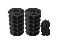 PLA 3D Printer Filament, PETG 3D Printer Filament 10KG 1.75mm Multicolor Acid and Alkali Resistance Transparency(PETG-BLACK-10kg)