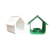 PLA-Based Hanging Bird Feeder for Outdoor Spaces Featuring Rustic Aesthetic and Functional Feeding Architecture (green)