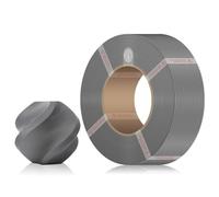 PLA Basic Refill Filament with RFID Compatible with BambuLab A1/A1 Mini/X1/P1 Series 1.75mm 1KG Spoolless 3D Printer Refilament Dimensional Accuracy +/- 0.03mm-Silver (10102)