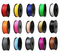 PLA Filament 1.75mm 1KG Spool, Glow Solid Transparent Colors with Vacuum Seal(PLA Yellow Gold)