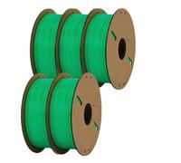 PLA Filament 1.75mm 3D Printer 5/10Rolls Printing Plastic Material for FDM Mix(5Roll Green)