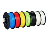 PLA Filament 1.75mm Multi-Color Pack (Purple Red Black Blue Green Grey), Vacuum Sealed 3D Printer Filament(PLA Yellow 1kg)