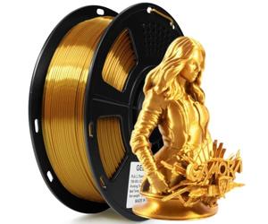 PLA Filament 1.75mm Silk, GEEETECH 3D Printer PLA Filament,1.75mm,1kg per Spool,Silk Gold