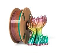 PLA Filament 1.75mm Silk Rainbow Filament 1kg 3D Printer Multicolor Macarone Color Change 3D Printing Colors Filaments Changing pla Rainbow Shiny Silk Texture Printing Materials
