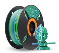 PLA+ Filament 1.75mm White 1KG, PLA Plus Tougher and Stronger 3D Printer Filament, Dimensional Accuracy +/- 0.02mm, 1kg Cardboard Spool(2.2lbs) for Most FDM 3D Printers (Blue and Green)