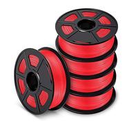 PLA Plus Filament 1.75mm, Improved Pla's Toughness, 3D Printer Filament, 1kg5 Rolls-Blue(Red)