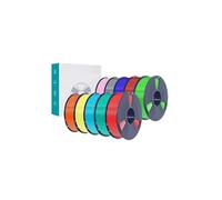 PLA Plus Filament PL 10KG 1.75mm Stronger Resilience Neatly Wound 1Kg Spool Multicolor 3D Filaments for 3D Printers(Mix Colors 3)