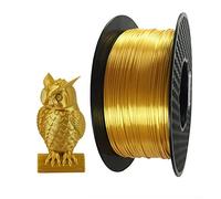 PLA Silk Filament 1.75mm, 3D Printer Filament 1kg Golden, The Printing Effect is Silky Smooth