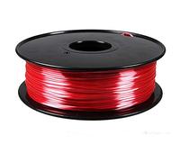 PLA Silk Filament 1.75mm, 3D Printer Filament 1kg, Polymer Composite Material, High Gloss-White(Red)