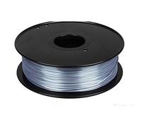 PLA Silk Filament 1.75mm, 3D Printer Filament 1kg, Polymer Composite Material, High Gloss-White(Silver)
