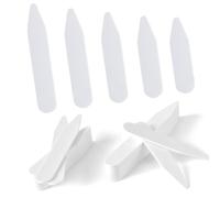 PLABBDPL Set of 50 Collar Stays for Men's Shirts in 5 Sizes - Collar Reinforcers Made of Chopsticks for a Perfect Fit of the Shirt Collar, Father or Husband