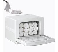PLABNK 7L Towel Heating Disinfection Cabinet, Hold 18 Towels, Disinfection Time: ≥30min, 360° Even Heating+ Silicone Sealing, Low/High Temperature Dual Disinfection, for Hotels,Salon,White