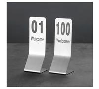 Place Cards,Table Numbers, Stainless Steel Table Numbers 14.5x5cm Pack of 1 20 1 50 1 100(1 to 20)