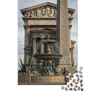 Place De La Concorde Paris 1000 Piece Puzzle Home Decor for Senior Leisure Enthusiasts Brain Training Retirement Gift 38x26cm/1000pcs