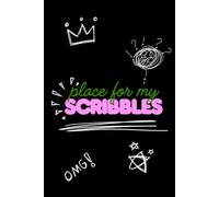 Place for My Scribbles: Black Doodle Grid Notebook for Teens and Adults, 6x9 Squared Journal with 120 Pages for Writing, Sketching and Creative Doodles
