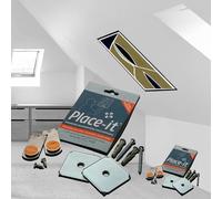 Place-it® Picture Hanger for Sloping Walls for Pictures with Aluminium Frames - Magnetic for Pictures up to 4.5 kg (Double Pack)