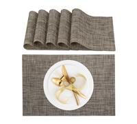 Place mat set Woven Table Protectors 6 pieces Durable Table Mat Set Coaster Set