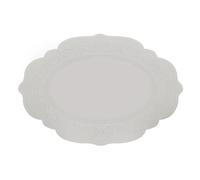 Place Mat Silicone Oval Round Placemat Retro Pattern Coffee Floral Pad Tableware Mats Dinner Cup Coasters(Color4)