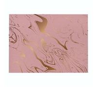 Place Mats for Table Golden Pink Pattern Table Mats Cotton Linen Washable Placemats Wipeable Heat Proof Mat Tear-Proof Table Placemats Thicken Heatproof Mat Heat Proof Mat Kitchen 30x45cm 2 Pcs