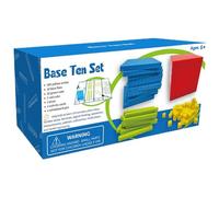 Place Value Blocks - durable cubes, math toys | colorful base ten learning kit with counting feature, classroom educational resources for kids homeschool preschool teachers to teach number con