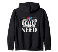 Placebo Belief Is All You Need Quote Zip Hoodie
