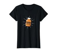 Placebo Hope 20mg Belief Bottle Value Graphic T-Shirt, Women, Black, S