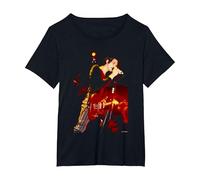 Placebo Live Brian Molko by Andy Willsher T-Shirt, Women's Plus, Black, 1X