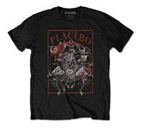 Placebo Mens Tshirt -2XL- Astro Skeletons Black