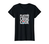 Placebo Natures Cheat Code Saying Nature Value Graphic T-Shirt, Women, Black, XS