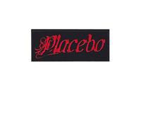 Placebo Red Black Patch Badge Embroidered Iron on Applique Souvenir Accessory