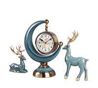 Placed Living Room Sitting Desktop Pendulum Ornaments Home Table Desk Clock (Color : Combination Styles)
