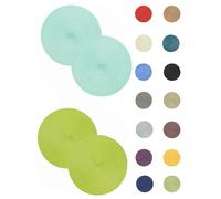 Placemat 2er Set Round 35 CM Ø Placemat Washable Place Mats Braided Opti