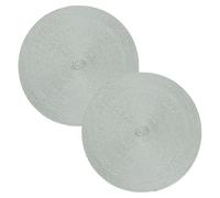 Placemat 2er Set Round 35 CM Ø Placemat Washable Place Mats Braided Opti