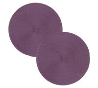 Placemat 2er Set Round 35 CM Ø Placemat Washable Place Mats Braided Opti