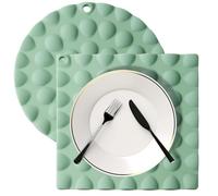 Placemat - Heat Resistant Thickened Placemat | Heat Resistant for Kitchen - for Dorm, Hotel, Restaurant, Apartment for Rent, Bakeries, Cafe