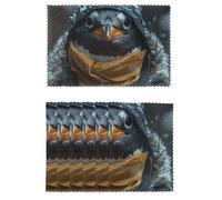 Placemat Set of 6 Non-Slip Table Mats Penguin Wearing Clothes Place Mat for Dining Table Heat Resistant Desktop Protection Mat for Kitchen Table Decor