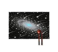 Placemats Boho Placemats Set of 4 Dense Starry Sky Placement Mats Anti-slip And Anti-fouling Suitable for Kitchen Tables Restaurants Hotels And Business Offices