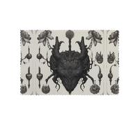 Placemats for Dining Table Set of 6 12x18in AKGFFDS Devil's Flower Printing for hotel Family Banquet
