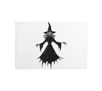Placemats for Dining Table Set of 6 12x18in AKGFFDS The evil magic witch Printing for hotel Family Banquet