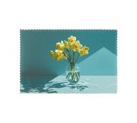 Placemats for Dining Table Set of 6 12x18in YTUOPWE Beautiful midsummer Picture for hotel Family Banquet