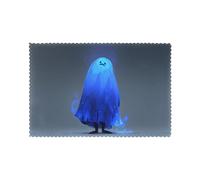 Placemats for Dining Table Set of 6 12x18in YTUOPWE Blue-ray ghost Picture for hotel Family Banquet